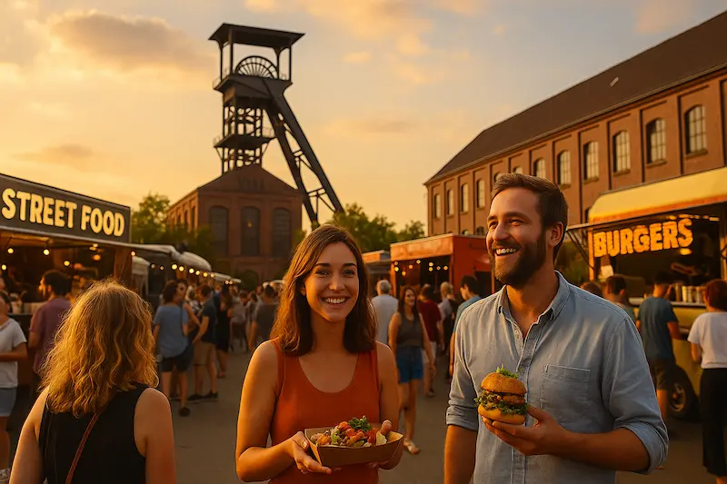 Symbolbild- Street Food Festival Herten 2025, Ki-generiert