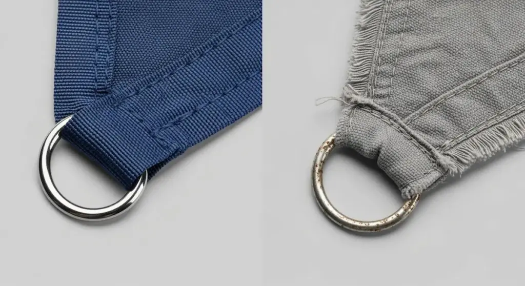 Die Schwachstellen günstiger Sonnensegel.